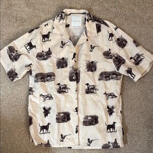 I Love Ugly Hunting Scene Short Sleeve Shirt – Size M